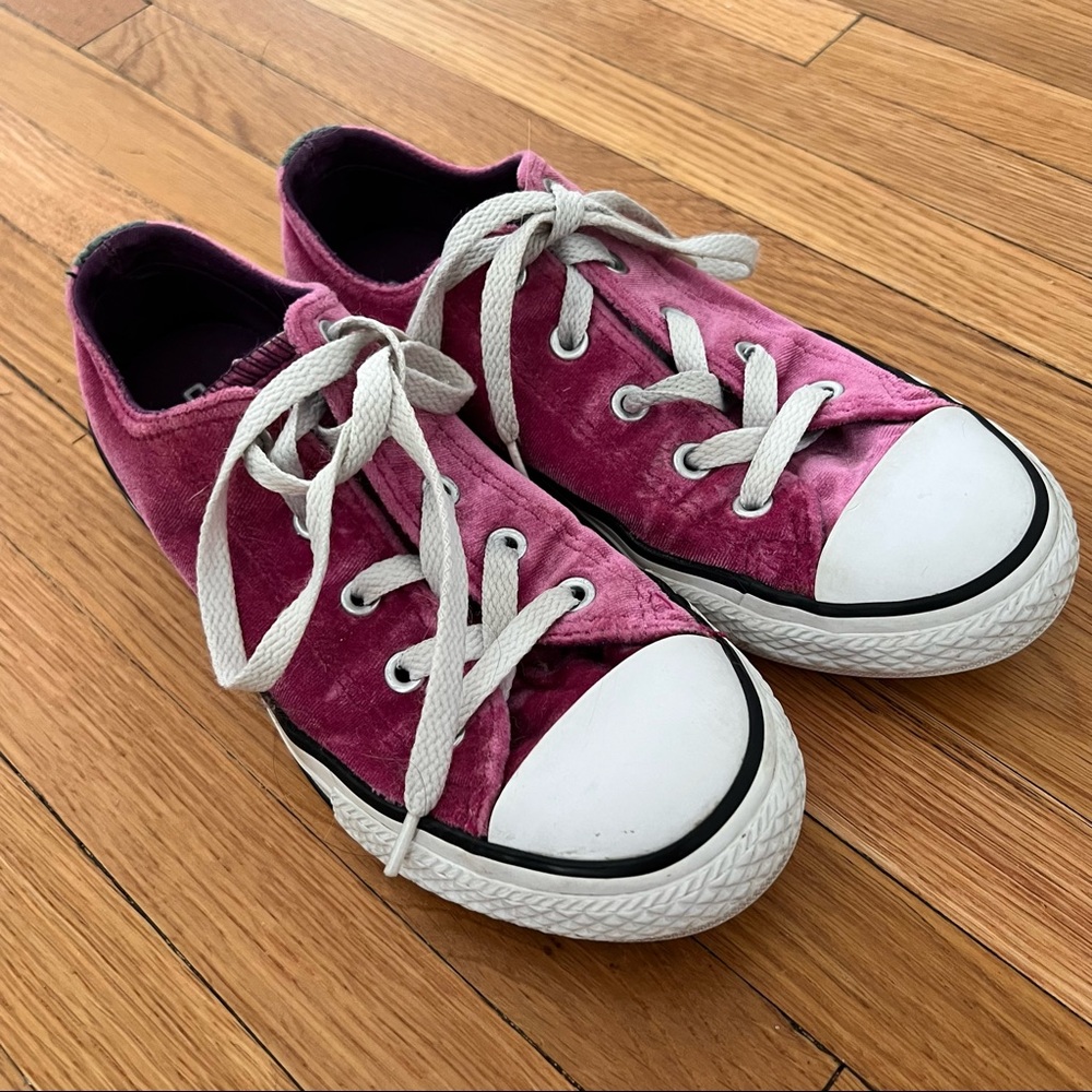 Converse All Star Size youth 2 pink velvet